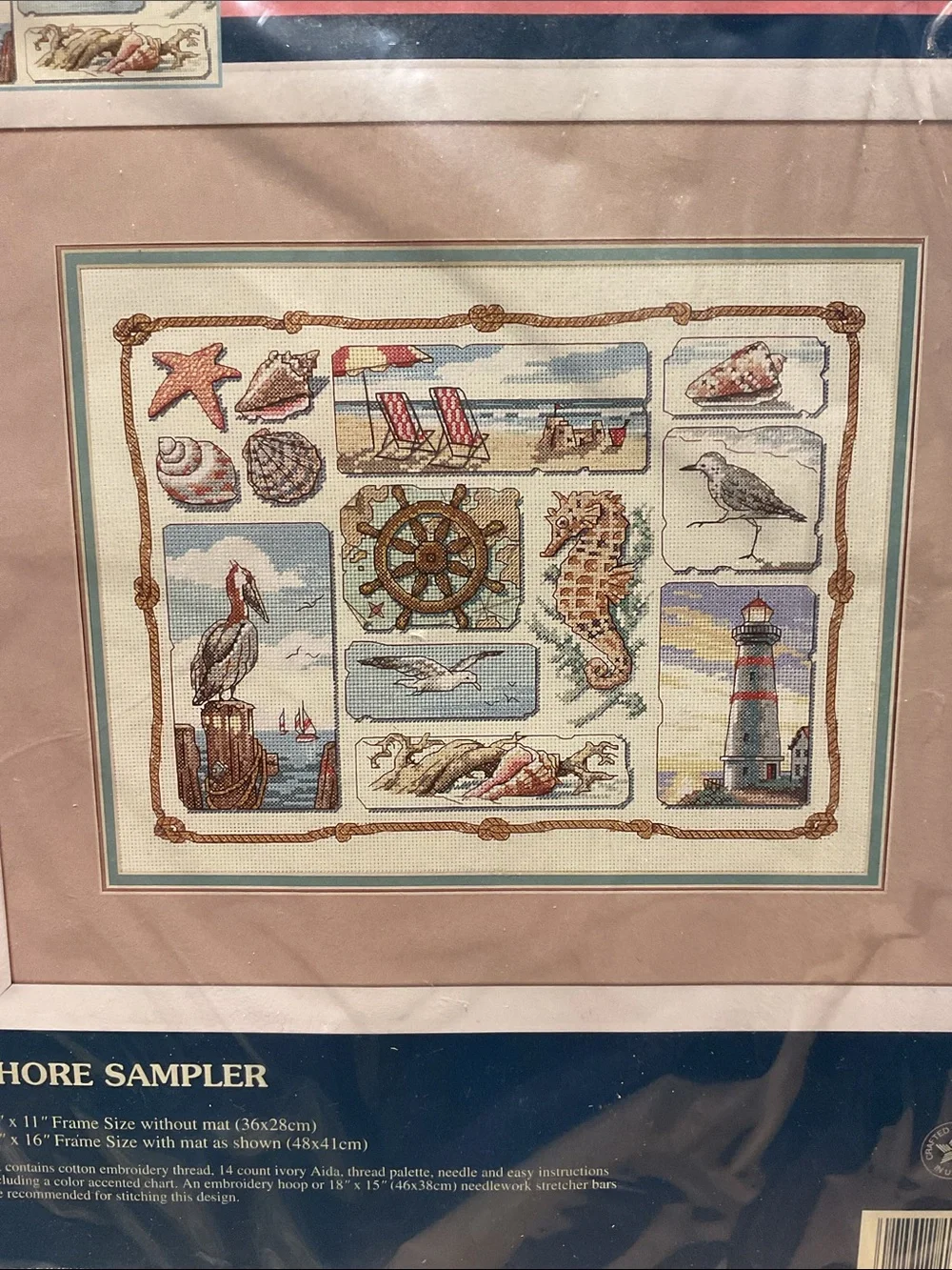 Sunset 13614 Shore Sanpler Cross Stitch Kit